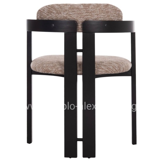 ΠΟΛΥΘΡΟΝΑ ΤΡΑΠΕΖΑΡΙΑΣ KALL HM18247.02 ΚΑΦΕ ΥΦΑΣΜΑ--PLYWOOD ΣΕ ΜΑΥΡΟ 56x45x73Υεκ