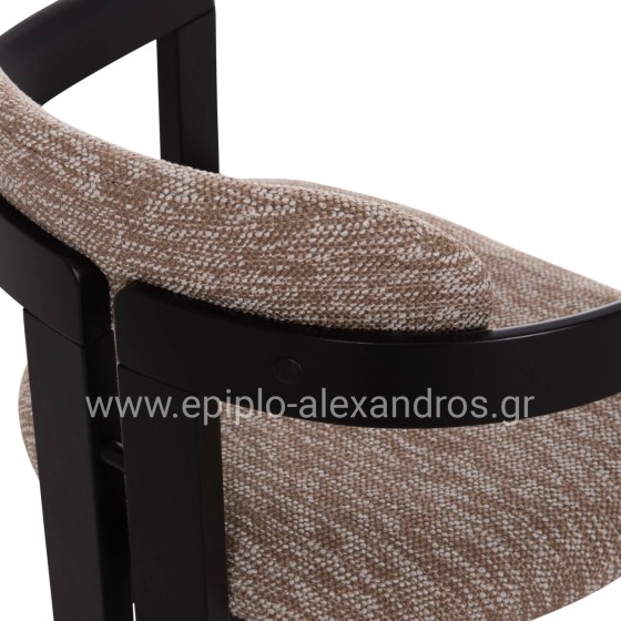 ΠΟΛΥΘΡΟΝΑ ΤΡΑΠΕΖΑΡΙΑΣ KALL HM18247.02 ΚΑΦΕ ΥΦΑΣΜΑ--PLYWOOD ΣΕ ΜΑΥΡΟ 56x45x73Υεκ