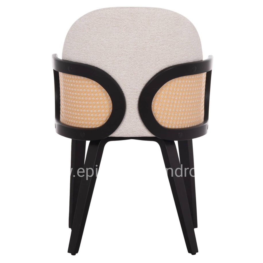 ΠΟΛΥΘΡΟΝΑ ΤΡΑΠΕΖΑΡΙΑΣ BECKER HM18246.02 PLYWOOD ΜΑΥΡΟ--ΕΚΡΟΥ ΥΦΑΣΜΑ 54x62x79Υεκ.