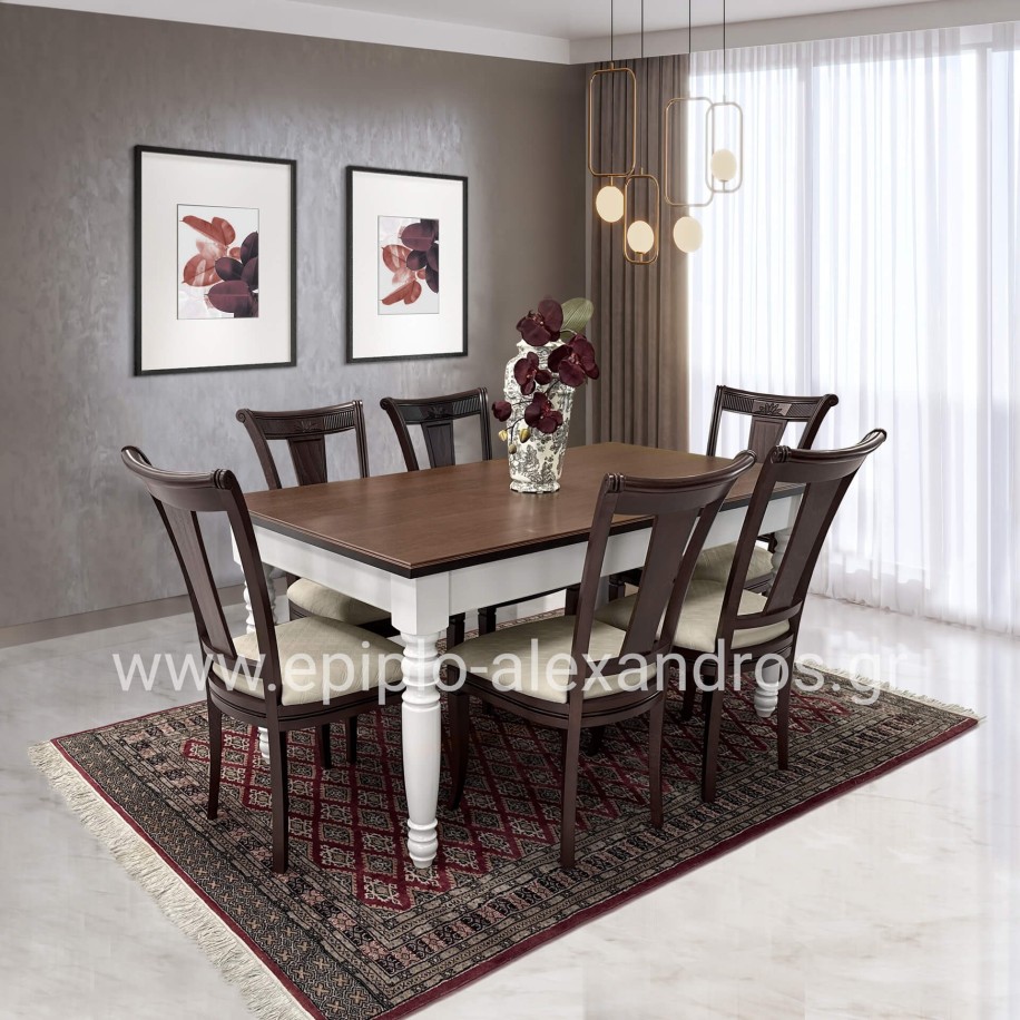Dining Table Νο36 With 6 K147 Chairs