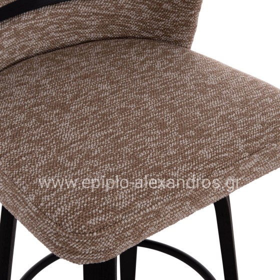 ΣΚΑΜΠΟ ΜΠΑΡ ΠΕΡΙΣΤΡΕΦΟΜΕΝΟ DEKKER HM18250.02 PLYWOOD ΜΑΥΡΟ--ΥΦΑΣΜΑ ΚΑΦΕ 48x54x96Υεκ.