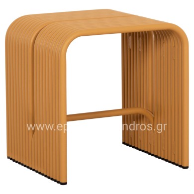 STOOL SERIES INTREPID HM6325.06 ALUMINUM IN MUSTARD YELLOW COLOR 40x38x42.5Hcm.