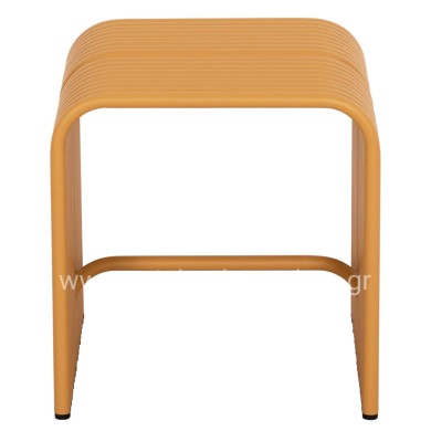 STOOL SERIES INTREPID HM6325.06 ALUMINUM IN MUSTARD YELLOW COLOR 40x38x42.5Hcm.
