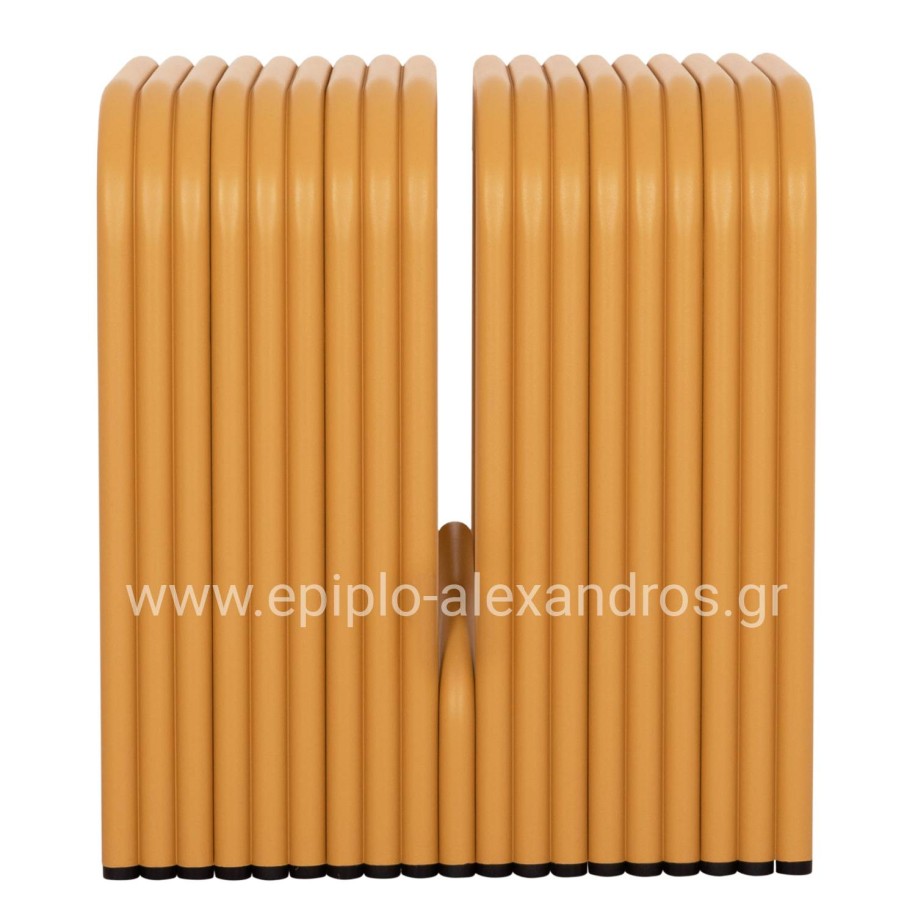 STOOL SERIES INTREPID HM6325.06 ALUMINUM IN MUSTARD YELLOW COLOR 40x38x42.5Hcm.