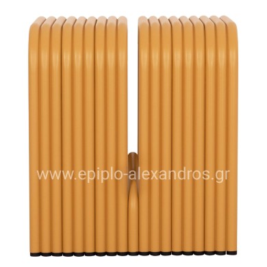 STOOL SERIES INTREPID HM6325.06 ALUMINUM IN MUSTARD YELLOW COLOR 40x38x42.5Hcm.