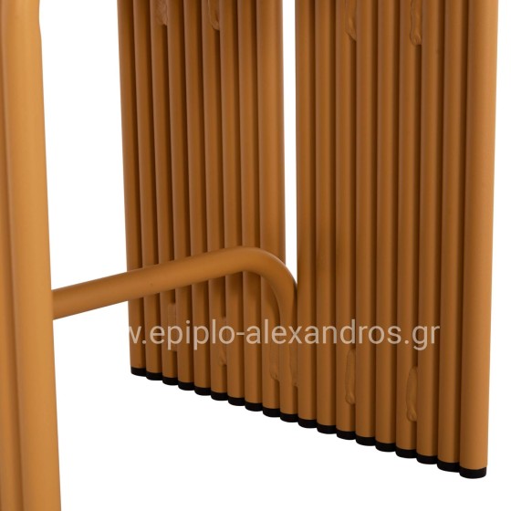 STOOL SERIES INTREPID HM6325.06 ALUMINUM IN MUSTARD YELLOW COLOR 40x38x42.5Hcm.