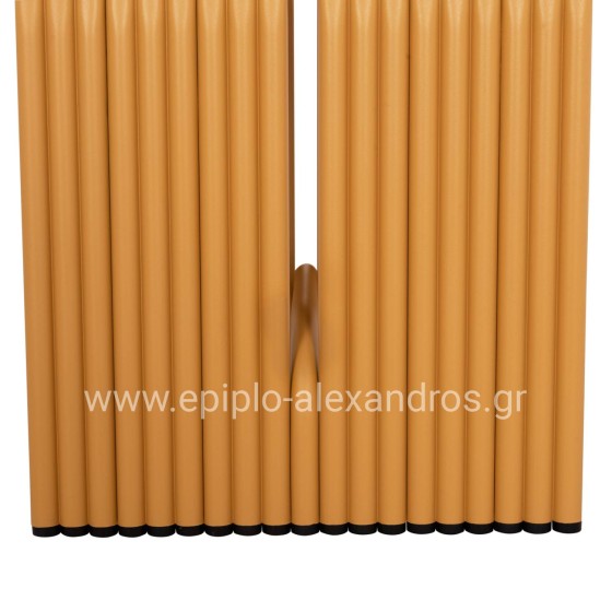 STOOL SERIES INTREPID HM6325.06 ALUMINUM IN MUSTARD YELLOW COLOR 40x38x42.5Hcm.