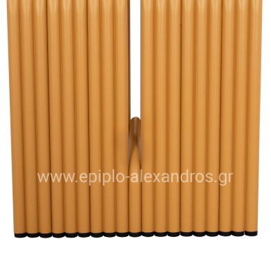 STOOL SERIES INTREPID HM6325.06 ALUMINUM IN MUSTARD YELLOW COLOR 40x38x42.5Hcm.