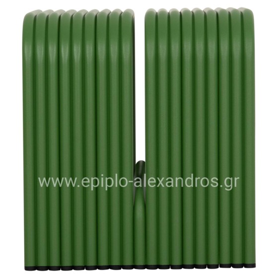 STOOL SERIES INTREPID HM6325.07 ALUMINUM IN GREEN COLOR 40x38x42.5Hcm.