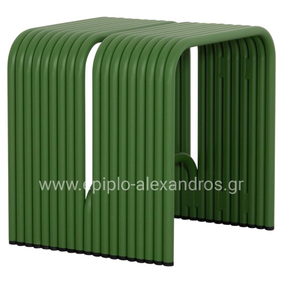 STOOL SERIES INTREPID HM6325.07 ALUMINUM IN GREEN COLOR 40x38x42.5Hcm.