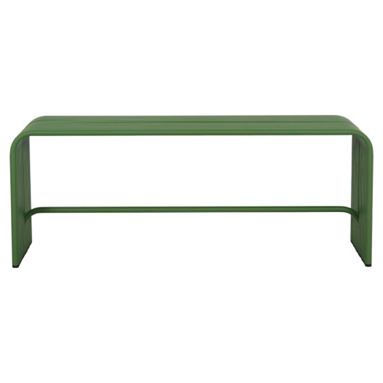 BENCH 2-SEATER SERIES INTREPID HM6327.07 ALUMINUM IN GREEN COLOR 109,5x37x42Hcm.
