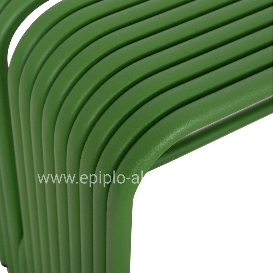BENCH 2-SEATER SERIES INTREPID HM6327.07 ALUMINUM IN GREEN COLOR 109,5x37x42Hcm.