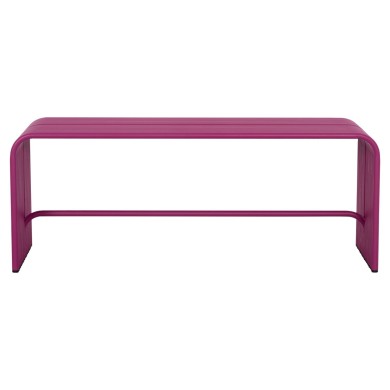 BENCH 2-SEATER SERIES INTREPID HM6327.05 ALUMINUM IN PURPLE COLOR 109,5x37x42Hcm.