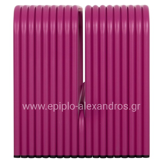 ΠΑΓΚΑΚΙ 2-ΘΕΣΙΟ ΣΕΙΡΑ INTREPID HM6327.05 ΑΛΟΥΜΙΝΙΟ ΣΕ ΜΩΒ ΧΡΩΜΑ 109,5x37x42Υ