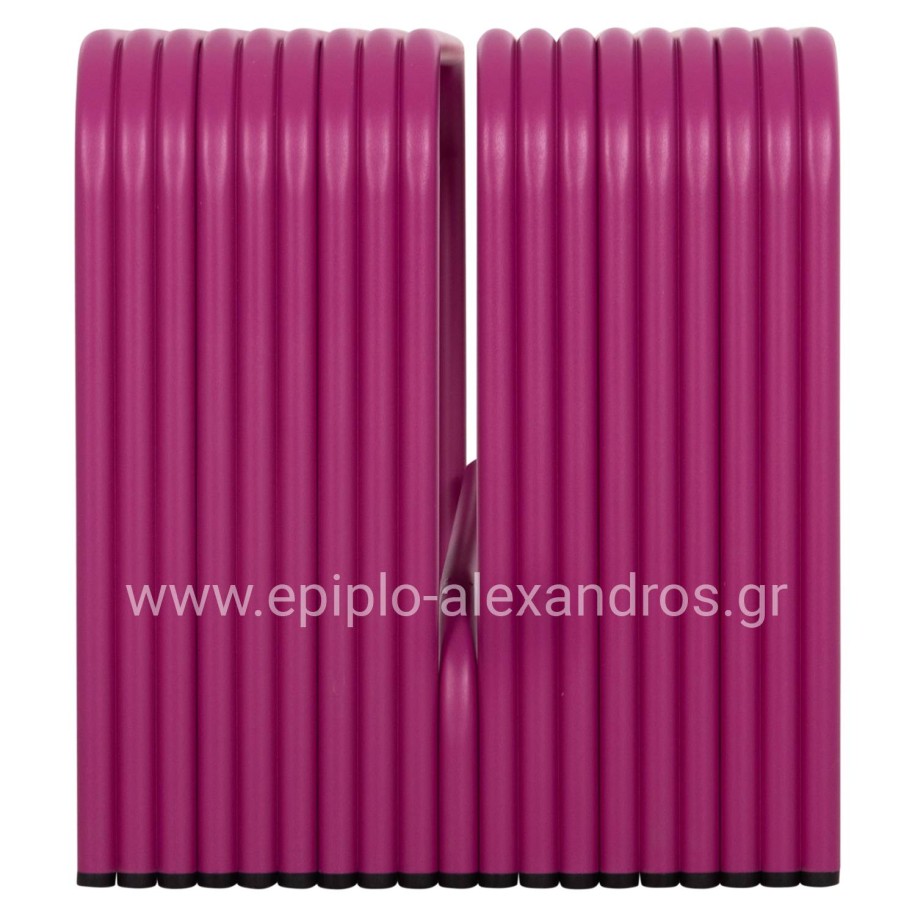 ΠΑΓΚΑΚΙ 2-ΘΕΣΙΟ ΣΕΙΡΑ INTREPID HM6327.05 ΑΛΟΥΜΙΝΙΟ ΣΕ ΜΩΒ ΧΡΩΜΑ 109,5x37x42Υ