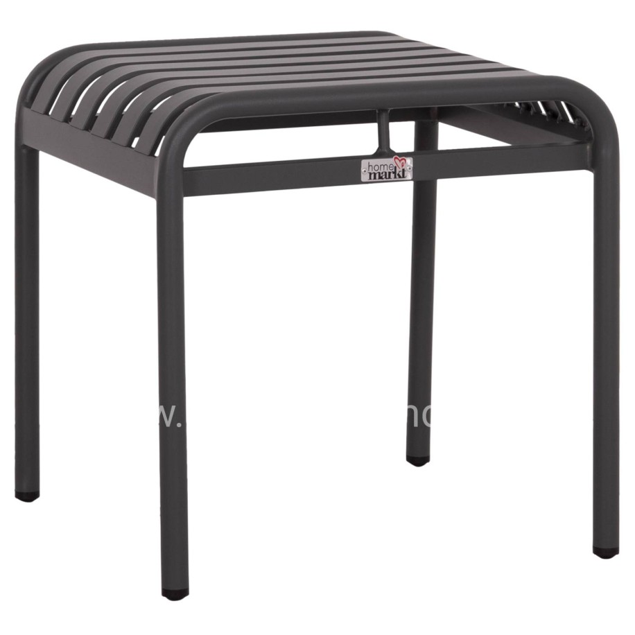 ALUMINUM STOOL RACHEL HM6340.01 GREY COLOR 45x45x46Hcm.