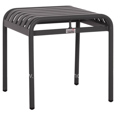 ALUMINUM STOOL RACHEL HM6340.01 GREY COLOR 45x45x46Hcm.