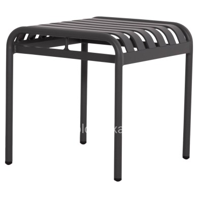 ALUMINUM STOOL RACHEL HM6340.01 GREY COLOR 45x45x46Hcm.