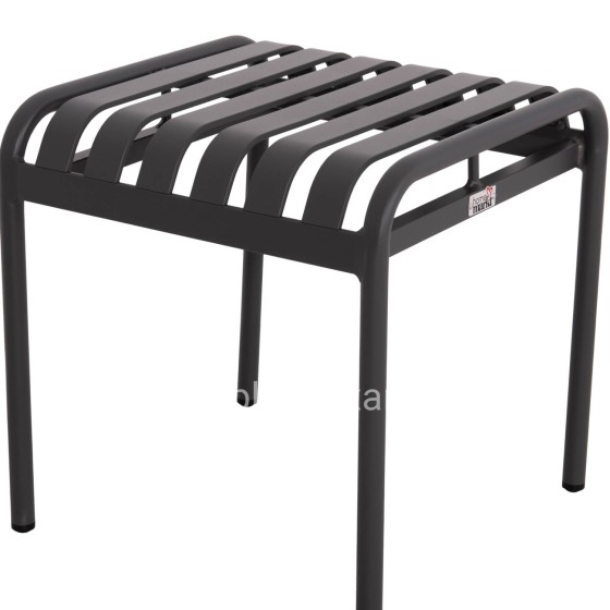 ALUMINUM STOOL RACHEL HM6340.01 GREY COLOR 45x45x46Hcm.