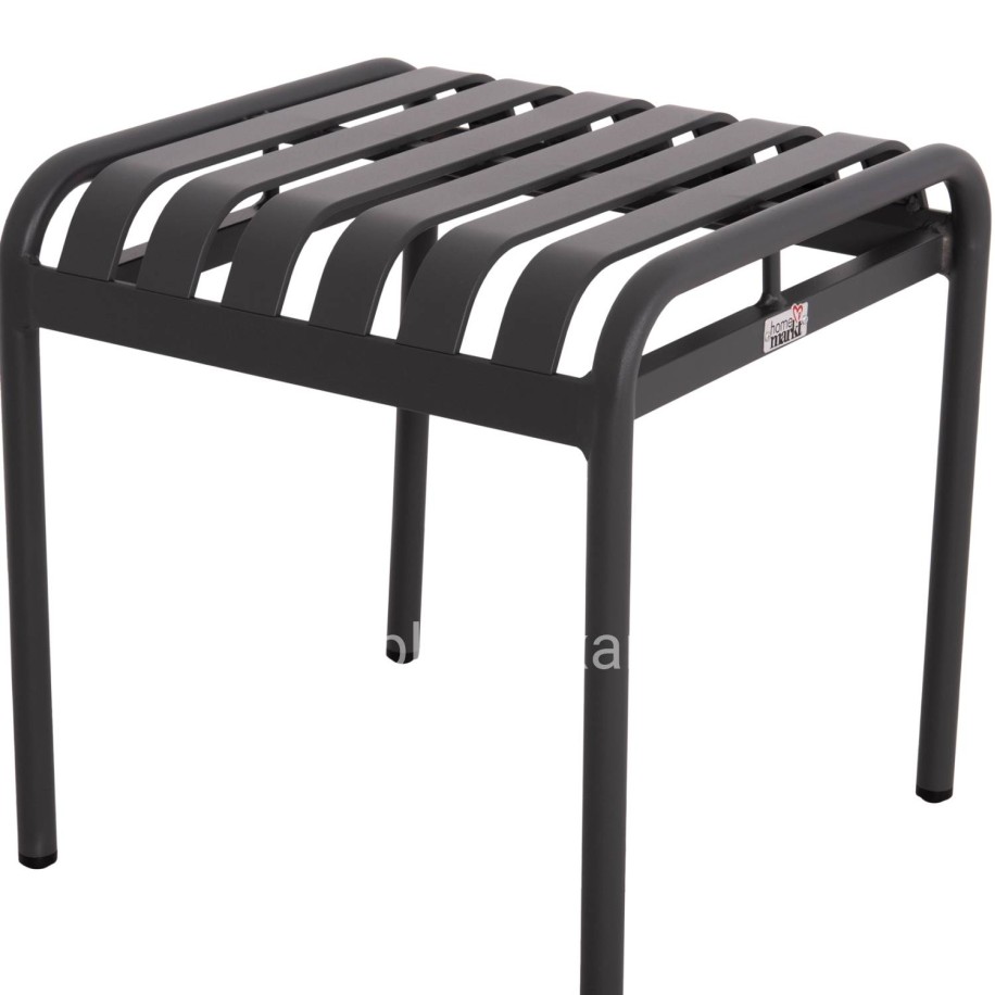 ALUMINUM STOOL RACHEL HM6340.01 GREY COLOR 45x45x46Hcm.