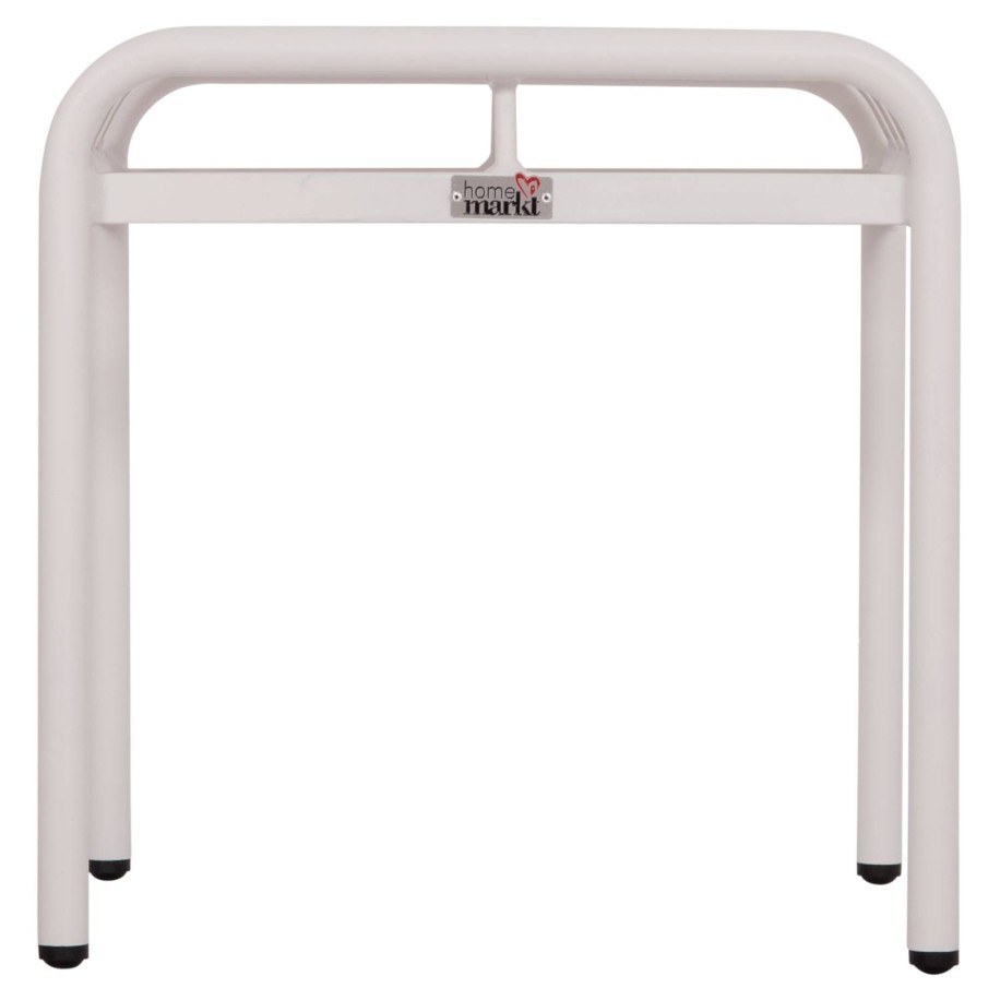 ALUMINUM STOOL RACHEL HM6340.02 WHITE COLOR 45x45x46Hcm.