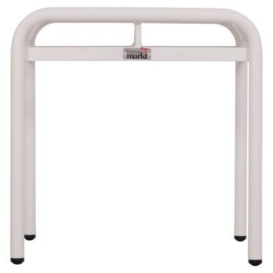 ALUMINUM STOOL RACHEL HM6340.02 WHITE COLOR 45x45x46Hcm.