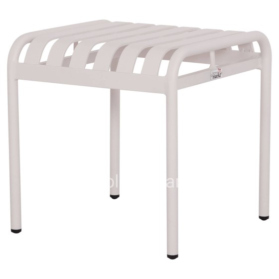 ALUMINUM STOOL RACHEL HM6340.02 WHITE COLOR 45x45x46Hcm.