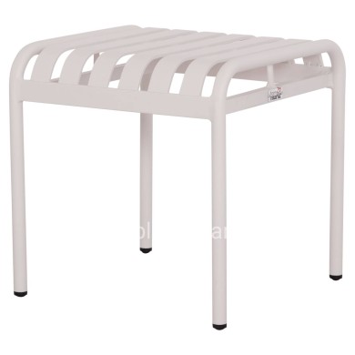 ALUMINUM STOOL RACHEL HM6340.02 WHITE COLOR 45x45x46Hcm.