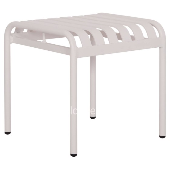 ALUMINUM STOOL RACHEL HM6340.02 WHITE COLOR 45x45x46Hcm.