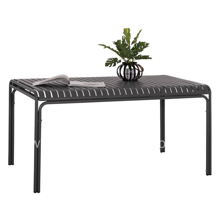 ΤΡΑΠΕΖΙ ΑΛΟΥΜΙΝΙΟΥ RACHEL HM6339.01 ΓΚΡΙ 150x80x75Υεκ.