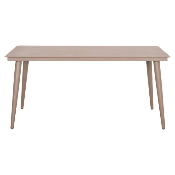ALUMINUM DINING TABLE RECTANGULAR HIGER HM6291.04 CAPPUCCINO 160x90x78Hcm.