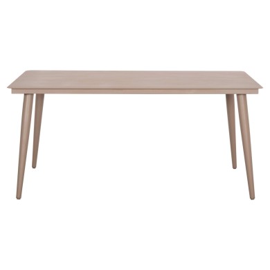 ALUMINUM DINING TABLE RECTANGULAR HIGER HM6291.04 CAPPUCCINO 160x90x78Hcm.