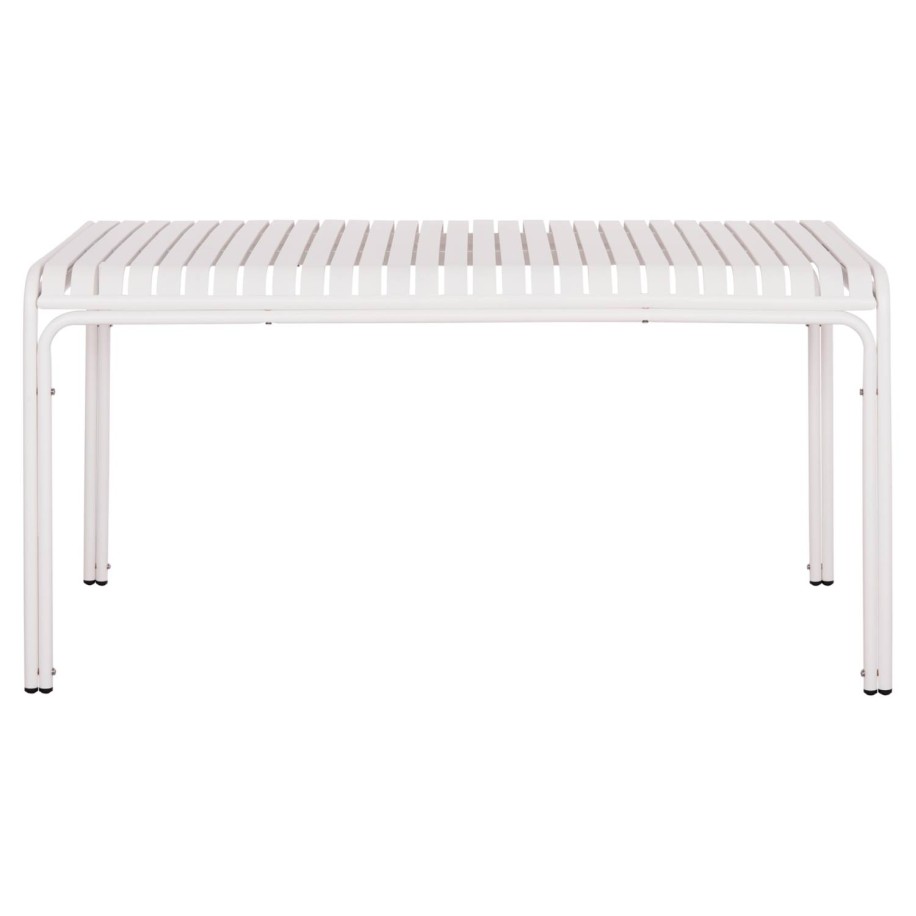 OUTDOOR ALUMINUM TABLE RACHEL HM6339.02 WHITE COLOR 150x80x75Hcm.