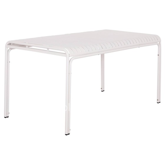 ΤΡΑΠΕΖΙ ΑΛΟΥΜΙΝΙΟΥ RACHEL HM6339.02 ΛΕΥΚΟ 150x80x75Υεκ.