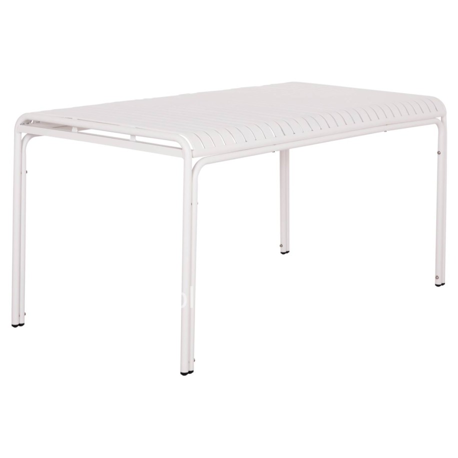 ΤΡΑΠΕΖΙ ΑΛΟΥΜΙΝΙΟΥ RACHEL HM6339.02 ΛΕΥΚΟ 150x80x75Υεκ.