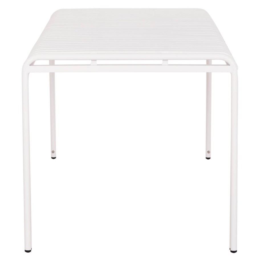 OUTDOOR ALUMINUM TABLE RACHEL HM6339.02 WHITE COLOR 150x80x75Hcm.