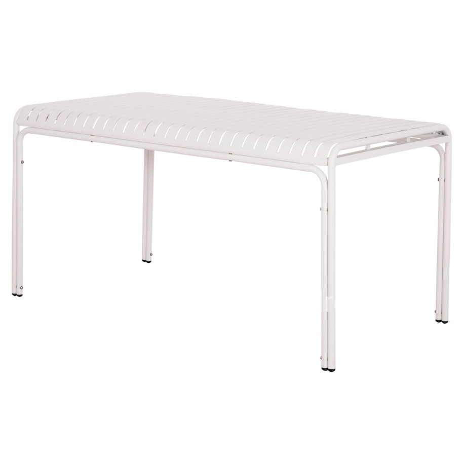 OUTDOOR ALUMINUM TABLE RACHEL HM6339.02 WHITE COLOR 150x80x75Hcm.