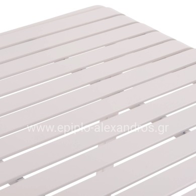 OUTDOOR ALUMINUM TABLE RACHEL HM6339.02 WHITE COLOR 150x80x75Hcm.