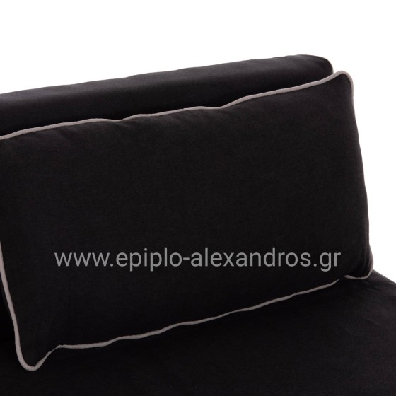 ARMCHAIR-BED BRAXTON HM8425.03 BLACK FABRIC 78x88x78Hcm.