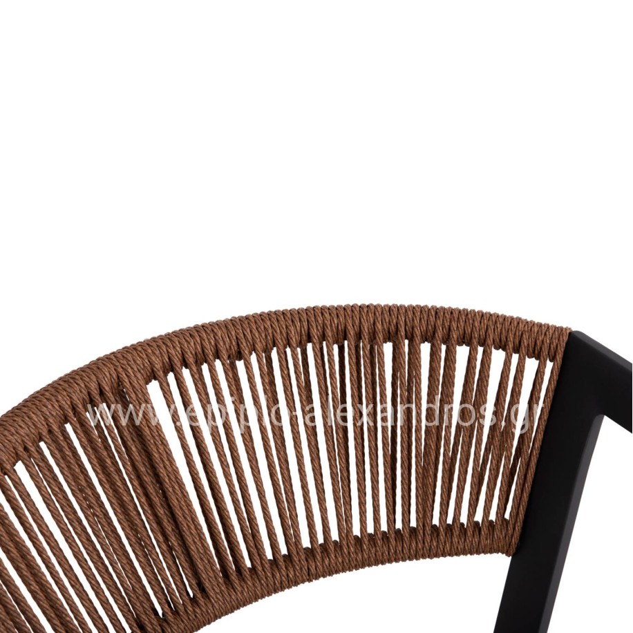 OUTDOOR DINING SET 5PCS ADAM HM21160 ALUMINUM CHAIRS & TABLE 120x70 GREY