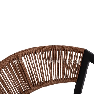 OUTDOOR DINING SET 5PCS ADAM HM21160 ALUMINUM CHAIRS & TABLE 120x70 GREY