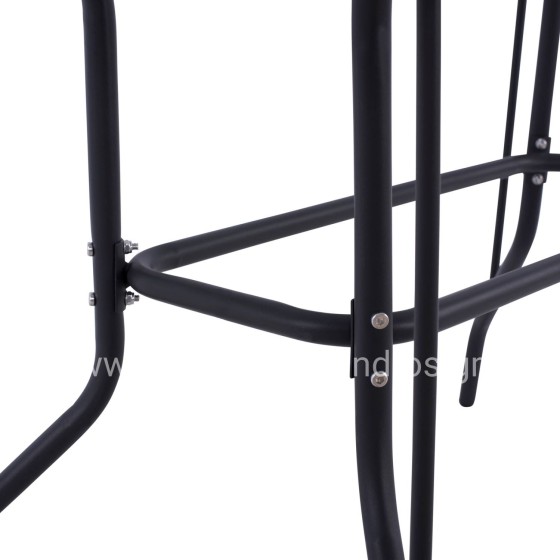 ΣΕΤ ΤΡΑΠΕΖΑΡΙΑΣ 5ΤΜΧ AVRIL HM21221 ΚΑΡΕΚΛΕΣ ΜΕΤΑΛΛΙΚΕΣ & ΤΡΑΠΕΖΙ 110x60 ΓΚΡΙ