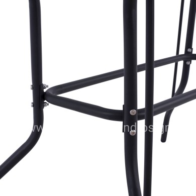 ΣΕΤ ΤΡΑΠΕΖΑΡΙΑΣ 5ΤΜΧ SWIFTER HM21222.01 ΚΑΡΕΚΛΕΣ ΜΕΤΑΛ.& ΤΡΑΠΕΖΙ 110x60 ΓΚΡΙ-ΦΥΣΙΚΟ