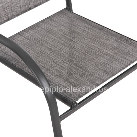 ΣΕΤ ΤΡΑΠΕΖΑΡΙΑΣ 5ΤΜΧ REDAN HM21223 ΤΡΑΠΕΖΙ & 4 ΠΟΛΥΘΡΟΝΕΣ ΣΕ ΓΚΡΙ