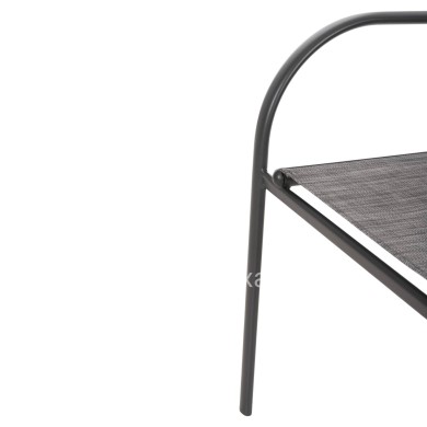 OUTDOOR DINING SET 5PCS REDAN HM21223 TABLE & 4 ARMCHAIRS IN GREY