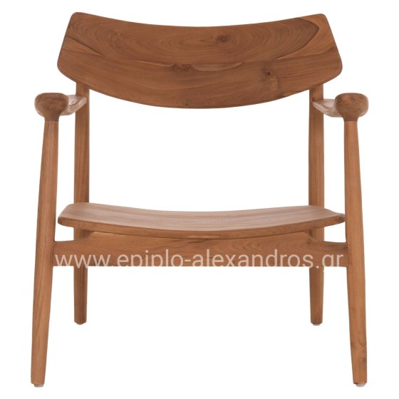 ΠΟΛΥΘΡΟΝΑ LOUNGE RANGER HM18255.01 ΞΥΛΟ TEAK ΣΕ ΦΥΣΙΚΟ 70x73x73Υεκ.