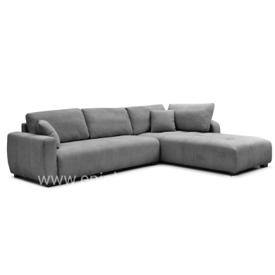CORNER SOFA REVERSIBLE MEDEL HM3288.01 GREY P.E. FABRIC 296x208x80Hcm.