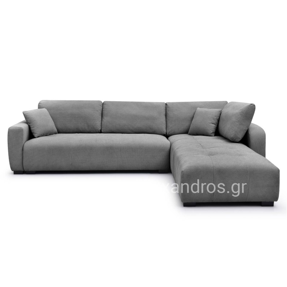 CORNER SOFA REVERSIBLE MEDEL HM3288.01 GREY P.E. FABRIC 296x208x80Hcm.
