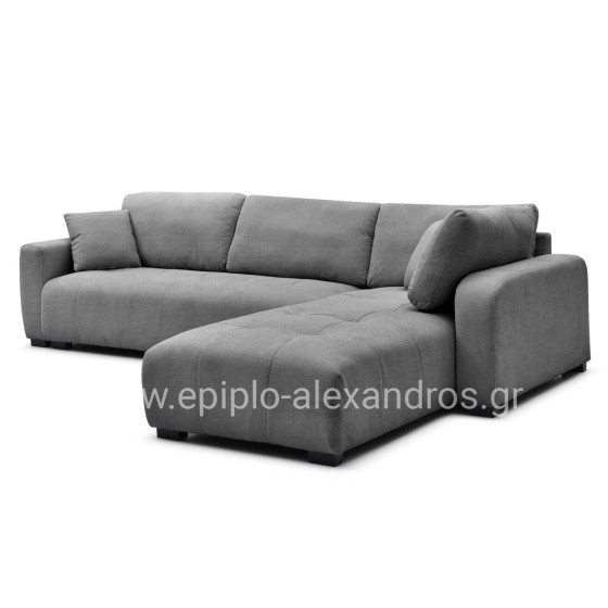 CORNER SOFA REVERSIBLE MEDEL HM3288.01 GREY P.E. FABRIC 296x208x80Hcm.