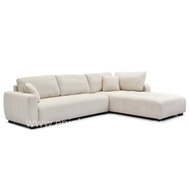 CORNER SOFA REVERSIBLE MEDEL HM3288.02 ECRU P.E. FABRIC 296x208x80Hcm.